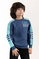 Junior Boy Navy Knit Sweater 224-311-029