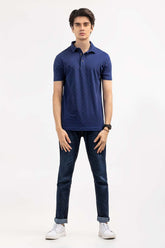 Navy Printed Polo SJP-PRINT-D01