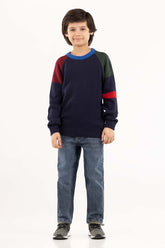 Junior Boy Navy Sweater 224-311-026