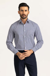 Navy White Stripe Formal Shirt MN-FS-PD24-032