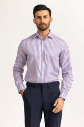 Navy White Stripe Formal Shirt MN-FS-YD24-046
