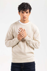 Oatmeal Basic Sweater FS-SWT-D33-02