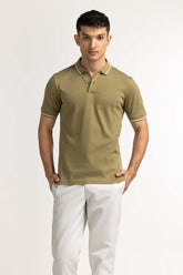 Olive Fashion Polo MN-PS-TP-S24-613