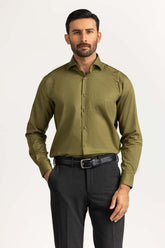 Olive Formal Shirt MN-FS-PD23-025