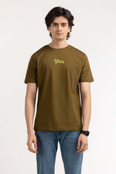Olive Graphic Tee TS-CNSJ23-094