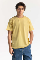 Pale Yellow Basic Tee TS-CNSJ24-073