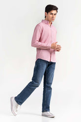 Pink White Striped Casual Shirt CM-YD-2967 CS