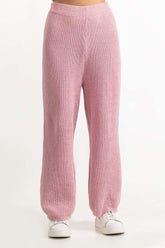 Pink Knit Trouser 224-216-302
