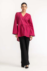 Pink Woven Blouse 231-217-046