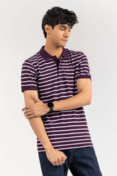 Maroon Yarn Dyed Polo PKP-YD-D73