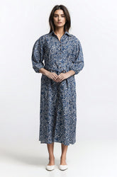 Printed Collar Dress WM-DRS-SS24-024