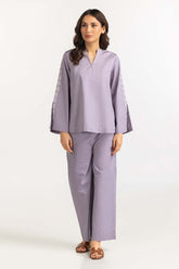 Purple Basic Blouse WM-BLS23-010