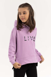 Junior Girl Purple Hoodie 224-412-048