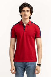Red Basic Polo PS-FPK23-021