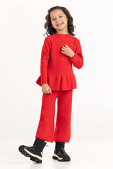 Toddler Girl Red Trouser 224-616-308