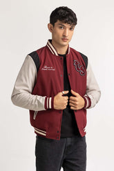 Red White PU Jacket MN-JKT-WS23-030