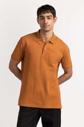 Roasted Pecan Signature Polo PS-SIGPK24-009