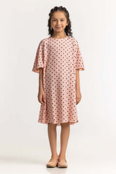 Round Neck Loose Fit Dress JG-DRS-SS24-405