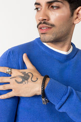 Royal Blue Crew Neck Sweater - FS-SWT-D26-04