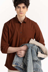 Rust Button-Down Shirt 224-117-046