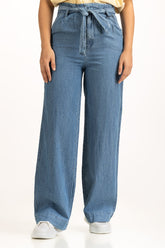 Straight Fit Wide Leg Trousers WM-NDJ-SS25-011