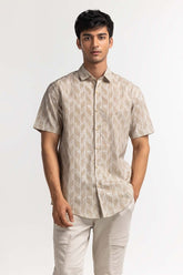 Sand Printed Casual Shirt MN-CS-SS24-026