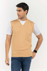 Skin Basic V Neck Sleeveless Sweater SWT-BSLVN-22-011