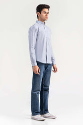 Sky White Striped Casual Shirt CM-YD-2968 CS