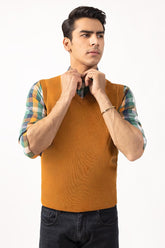 CAMEL SLEEVELESS SWEATER SL-SWT-D18-01