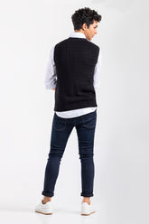 Black Fashion Sweater SL-SWT-FD-35-01