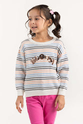 Toddler Girl Striped Knit Sweater 224-611-028