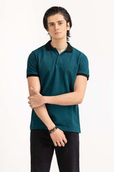 Teal Basic Polo PS-FPK23-046