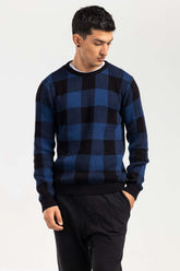 Teal Black Fashion Sweater FS-SWT-FD-379-01