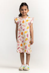 Textured Printed Dress TG-DRS-SS24-411