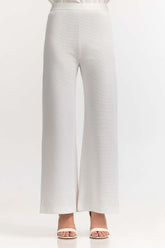Textured Straight leg Trouser WM-TRKN-SS24-103
