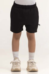 Toddler Boy Black Basic Short TB-SHT-SS24-004