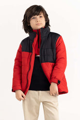 Toddler Boy Red And Black Jacket 224-310-030