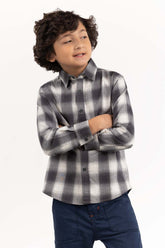 Toddler Boy Black And White Casual Shirt 224-317-005
