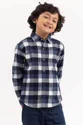 Toddler Boy Blue Casual Shirt 224-317-008
