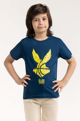 Toddler Boy Blue T-Shirt 231-513-028