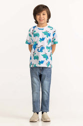 Toddler Boy White T-Shirt 231-513-013