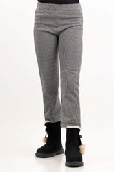 Toddler Girl Black And White Trouser 224-420-005