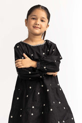 Toddler Girl Black Basic Blouse 231-617-020