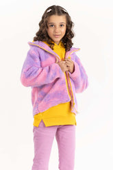 Toddler Girl Pink-Purple Jacket 224-410-008