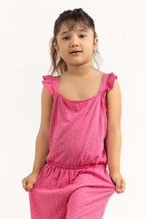 Toddler Girl Pink Jumpsuit 231-615-006