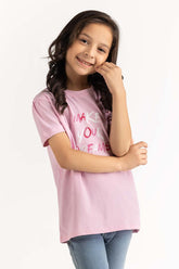 Toddler Girl Pink Lady Co-Ord Top 231-616-011 T