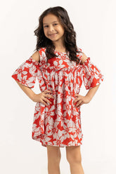 Toddler Girl Red Dress 231-614-203