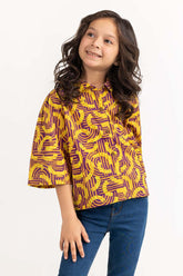 Toddler Girl Yellow Shirt 231-617-003