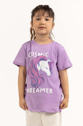 Toddler Girl Lavender Co-Ord Top 231-616-005 T