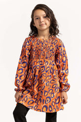Toddler Girl Orange Blouse 224-617-017